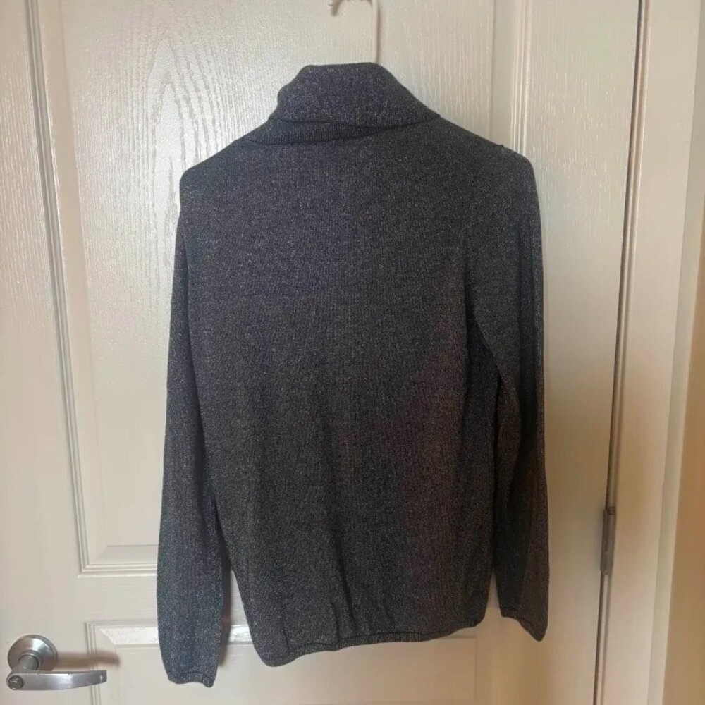 Ann Taylor Women's Metallic Turtleneck